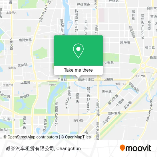 诚誉汽车租赁有限公司 map