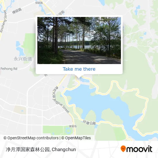 净月潭国家森林公园 map