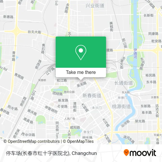 停车场(长春市红十字医院北) map