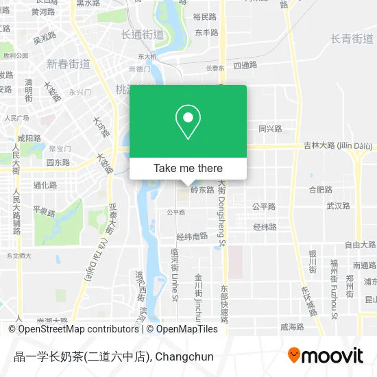 晶一学长奶茶(二道六中店) map