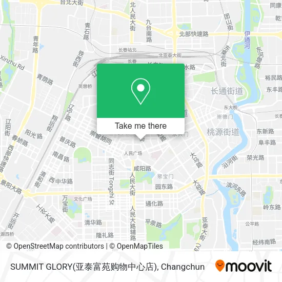 SUMMIT GLORY(亚泰富苑购物中心店) map