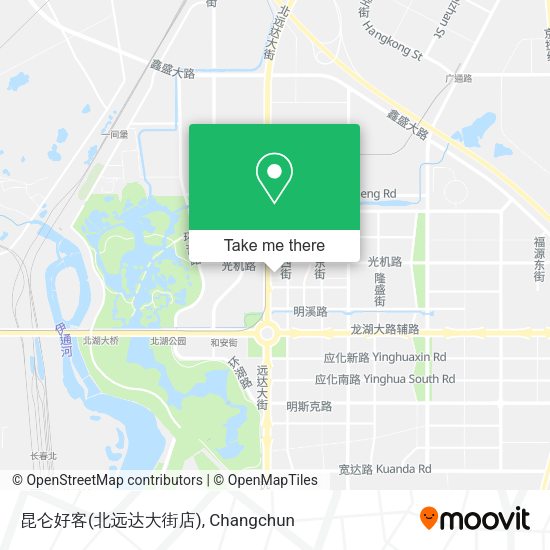 昆仑好客(北远达大街店) map