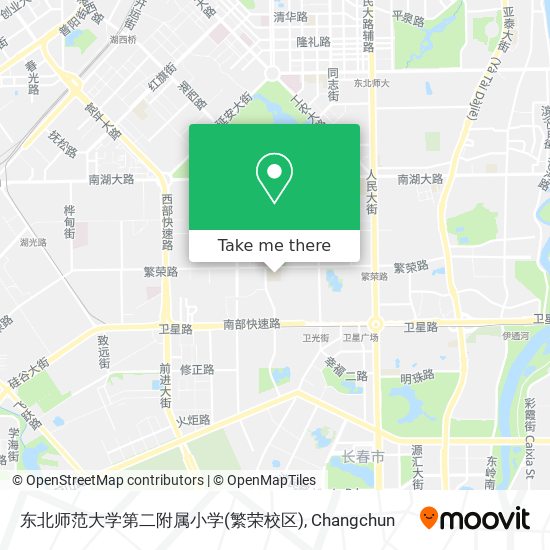 东北师范大学第二附属小学(繁荣校区) map