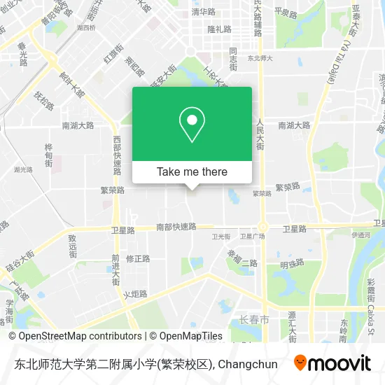 东北师范大学第二附属小学(繁荣校区) map