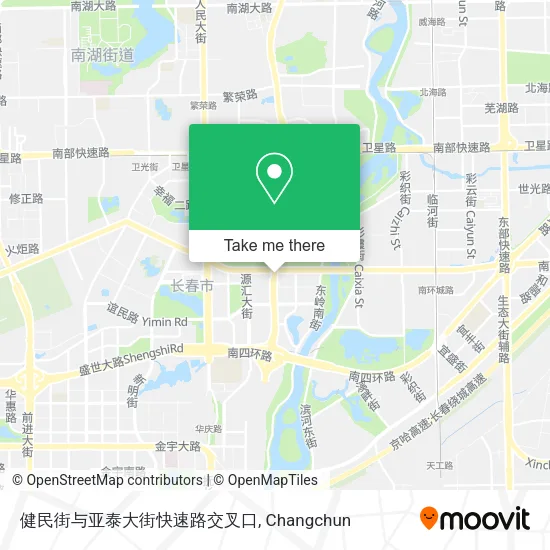 健民街与亚泰大街快速路交叉口 map