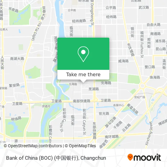 Bank of China (BOC) (中国银行) map