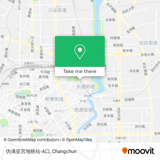 伪满皇宫地铁站-A口 map