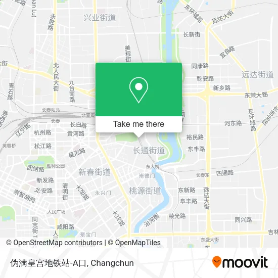 伪满皇宫地铁站-A口 map