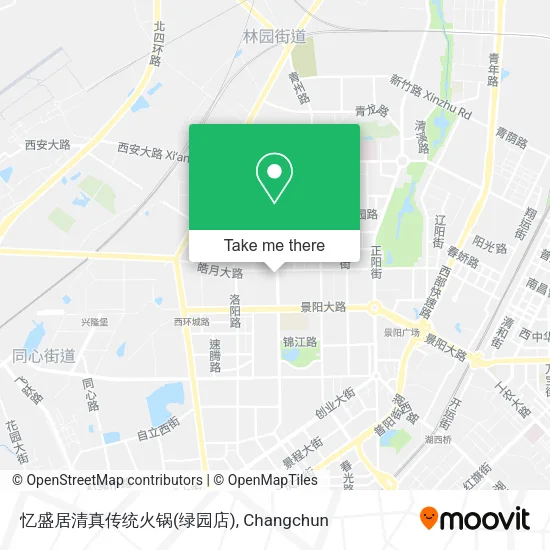 忆盛居清真传统火锅(绿园店) map