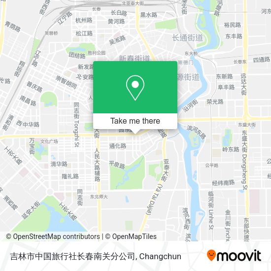 吉林市中国旅行社长春南关分公司 map