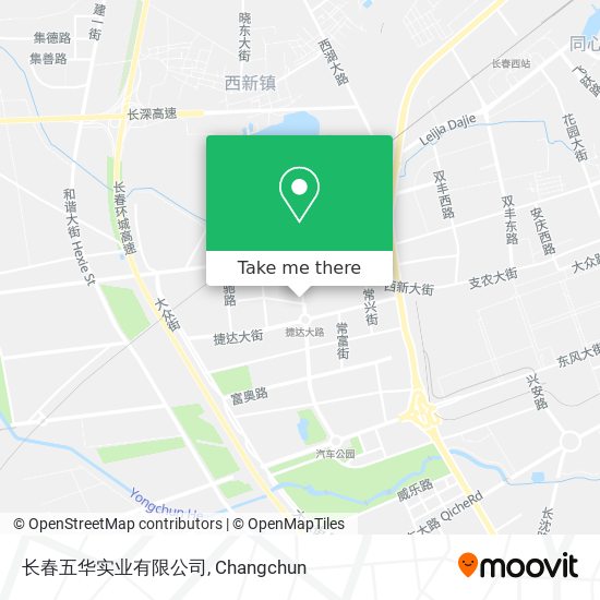 长春五华实业有限公司 map