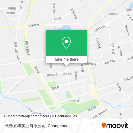 长春五华实业有限公司 map