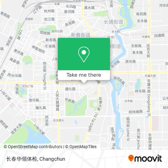 长春华领体检 map