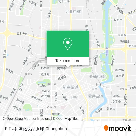 P T J韩国化妆品服饰 map