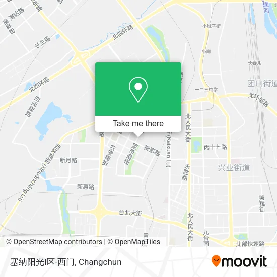 塞纳阳光I区-西门 map