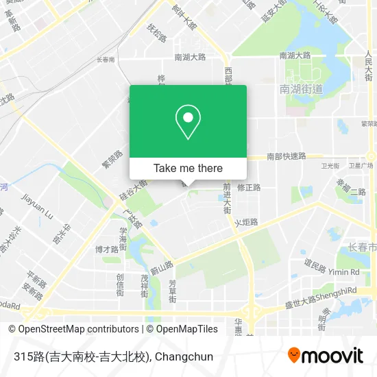 315路(吉大南校-吉大北校) map