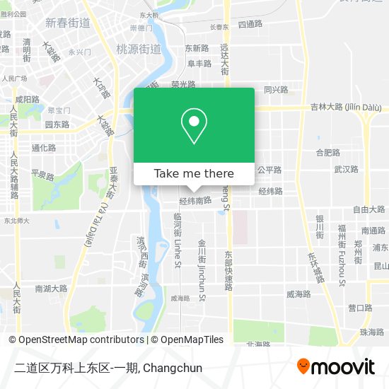 二道区万科上东区-一期 map