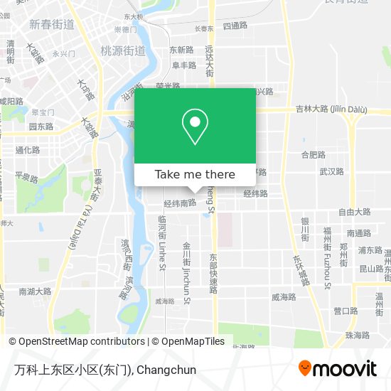万科上东区小区(东门) map