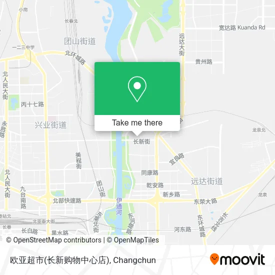 欧亚超市(长新购物中心店) map