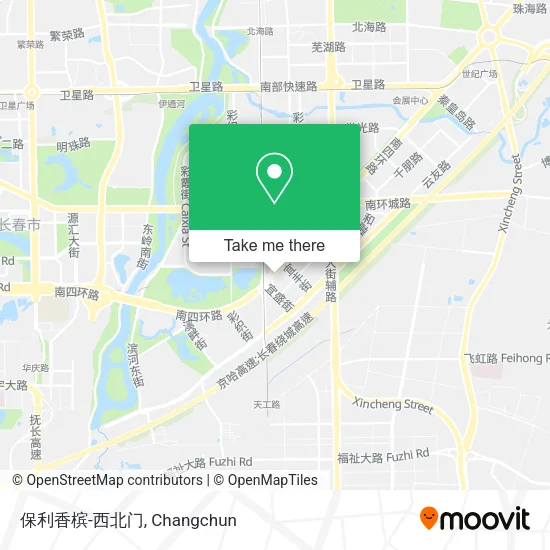 保利香槟-西北门 map