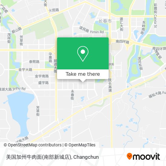 美国加州牛肉面(南部新城店) map