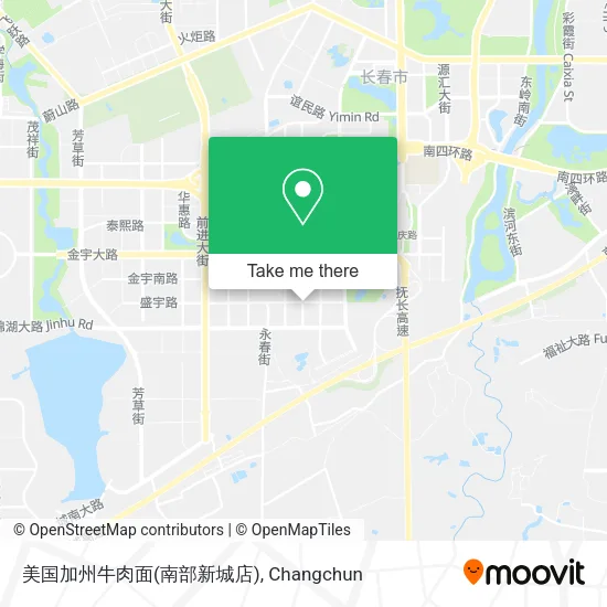 美国加州牛肉面(南部新城店) map