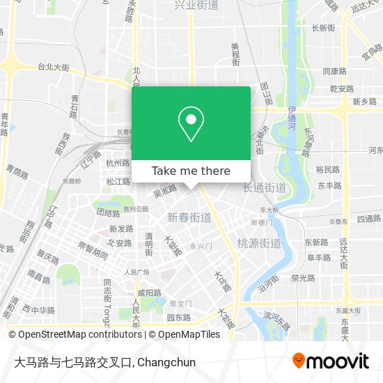 大马路与七马路交叉口 map