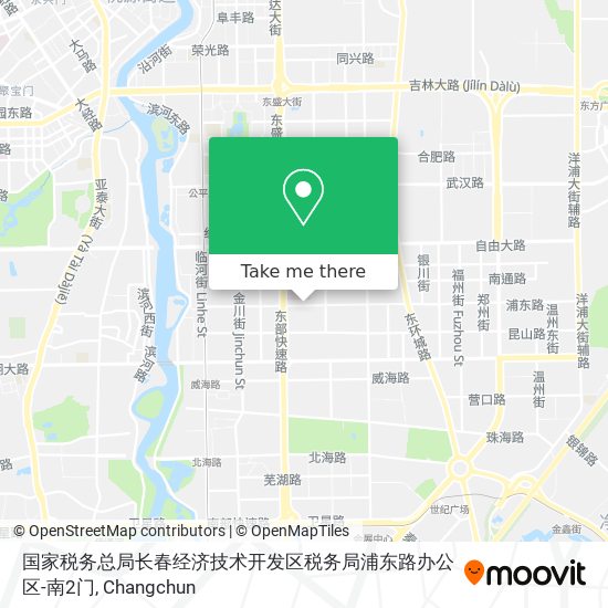 国家税务总局长春经济技术开发区税务局浦东路办公区-南2门 map
