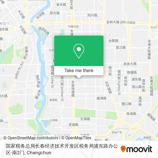 国家税务总局长春经济技术开发区税务局浦东路办公区-南2门 map