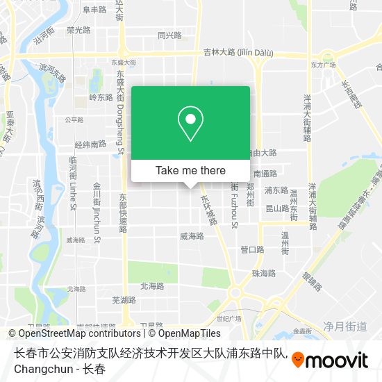 长春市公安消防支队经济技术开发区大队浦东路中队 map