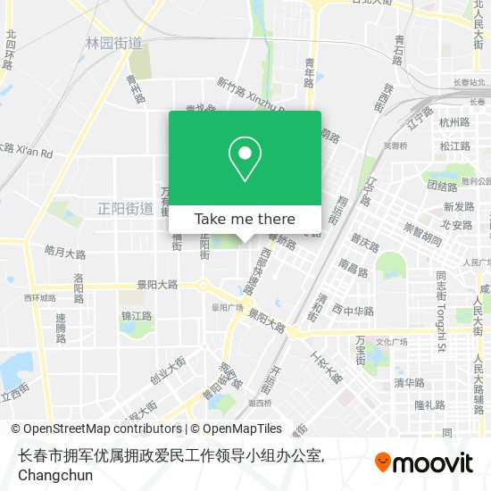 长春市拥军优属拥政爱民工作领导小组办公室 map