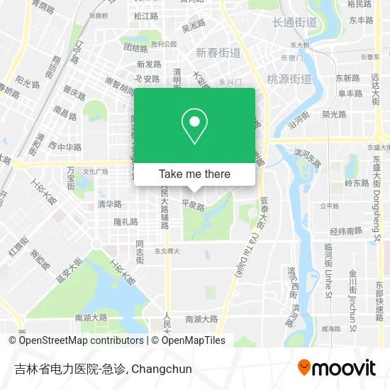 吉林省电力医院-急诊 map