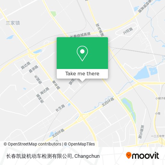 长春凯旋机动车检测有限公司 map