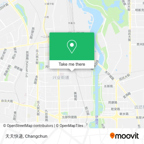 天天快递 map