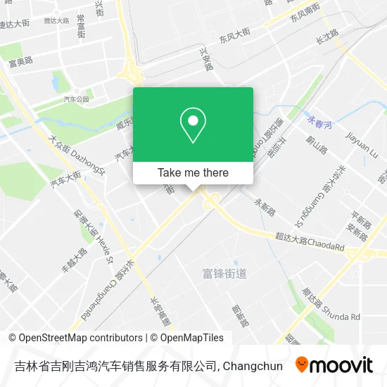 吉林省吉刚吉鸿汽车销售服务有限公司 map