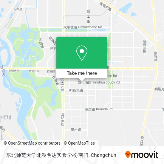 东北师范大学北湖明达实验学校-南门 map