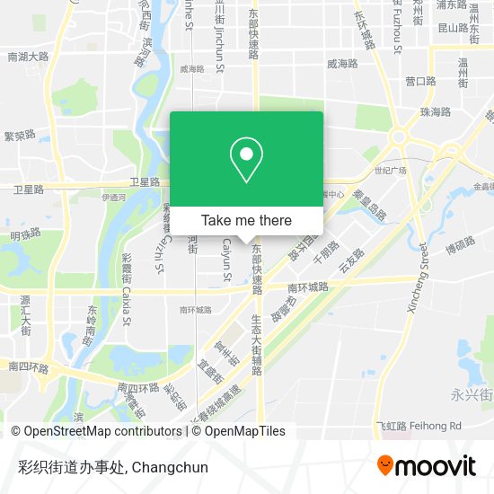 彩织街道办事处 map