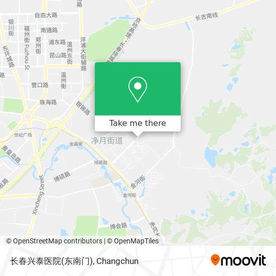 长春兴泰医院(东南门) map