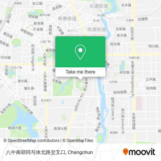 八中南胡同与体北路交叉口 map