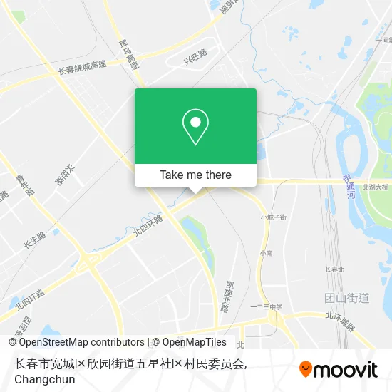长春市宽城区欣园街道五星社区村民委员会 map