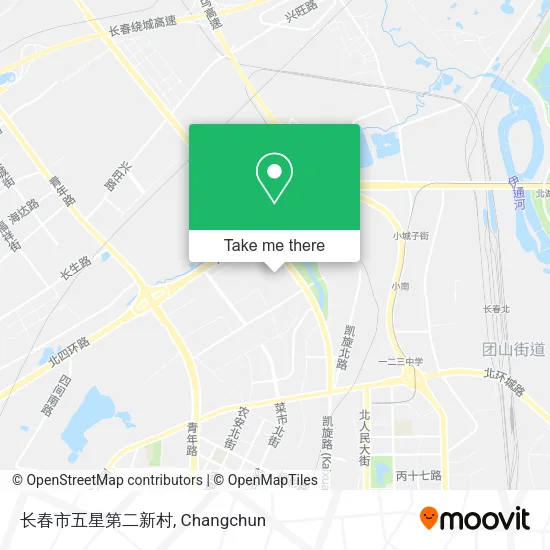 长春市五星第二新村 map