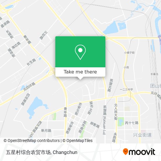 五星村综合农贸市场 map