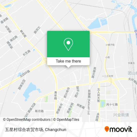 五星村综合农贸市场 map