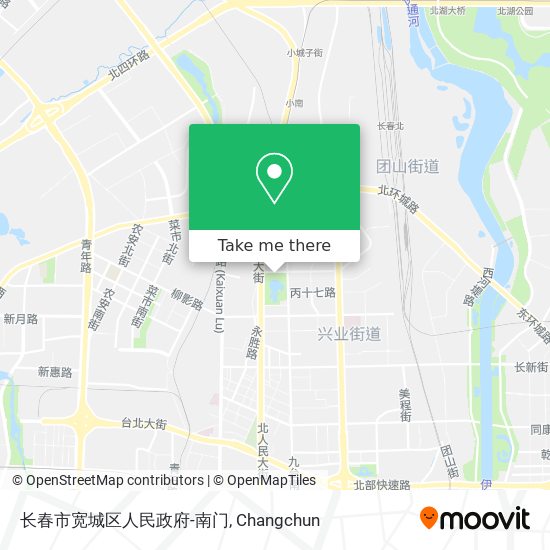 长春市宽城区人民政府-南门 map