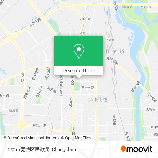 长春市宽城区民政局 map