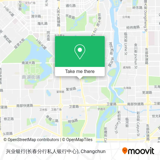 兴业银行(长春分行私人银行中心) map