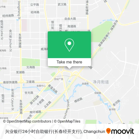 兴业银行24小时自助银行(长春经开支行) map