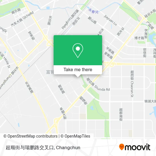 超顺街与瑞鹏路交叉口 map