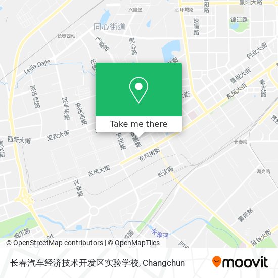 长春汽车经济技术开发区实验学校 map
