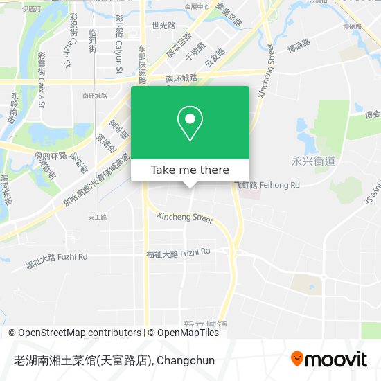 老湖南湘土菜馆(天富路店) map